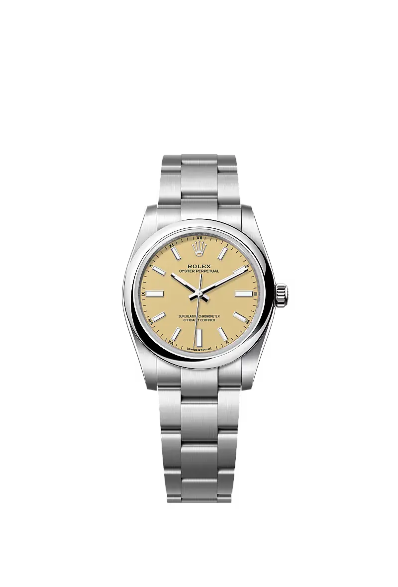 Oyster Perpetual 34 Oyster, 34 mm, Oystersteel Ref. 124200-0007