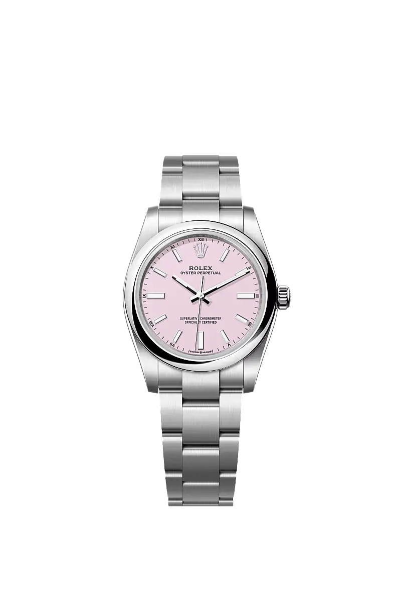 Oyster Perpetual 34 Oyster, 34 mm, Oystersteel Ref. 124200-0009