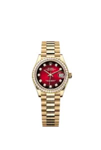 Rolex Datejust 31 Oyster, 31 mm, Yellow Gold and Diamonds Ref.278288RBR