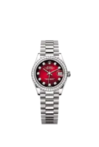 Rolex Datejust 31 Oyster, 31 mm, White Gold and Diamonds Ref.278289RBR